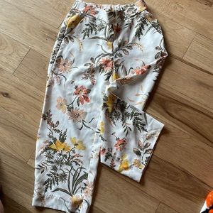 Ann Taylor Loft wide leg cropped petite pants